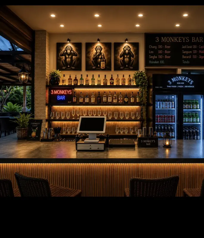 Three Monkeys — ร้านพิซซ่าเตาฟืน & บาร์ — 3