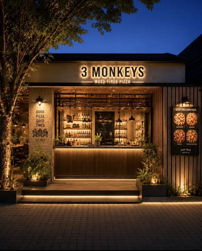 Three Monkeys — ร้านพิซซ่าเตาฟืน & บาร์ — 1